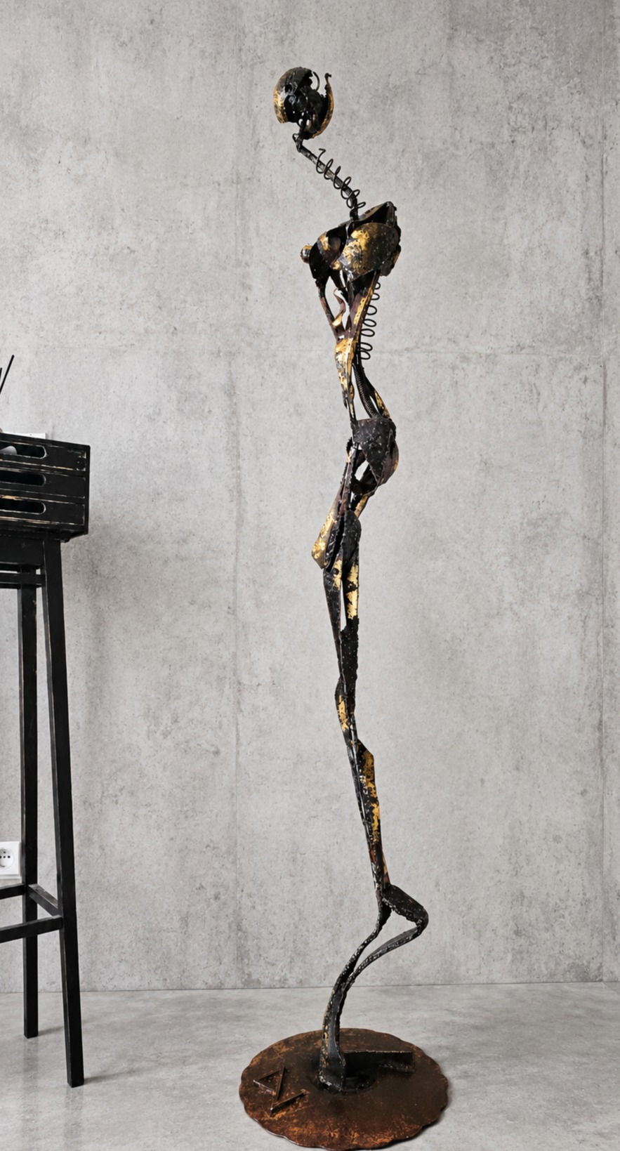 Tmavá tenze, Dominik Jiříček — Abstract, Metal — 30 × 183 cm