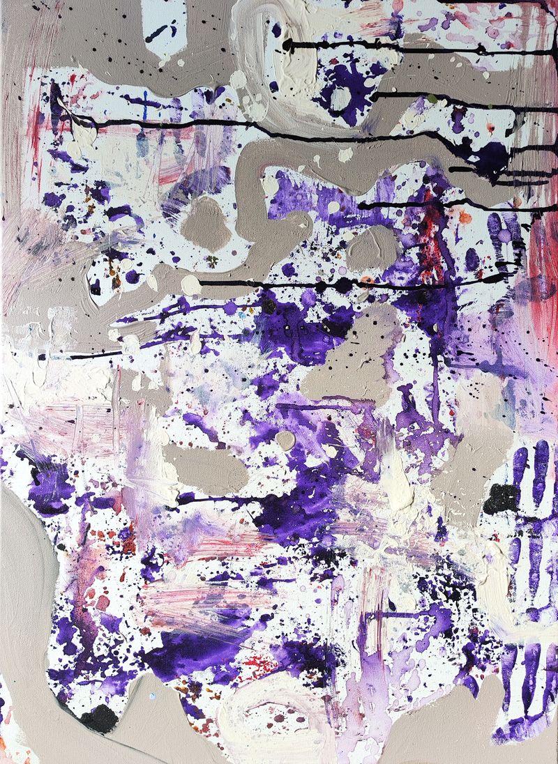 Fingerprints (Ujjlenyomatok), Dominika Brynzej — Vászon, 55 × 75 cm