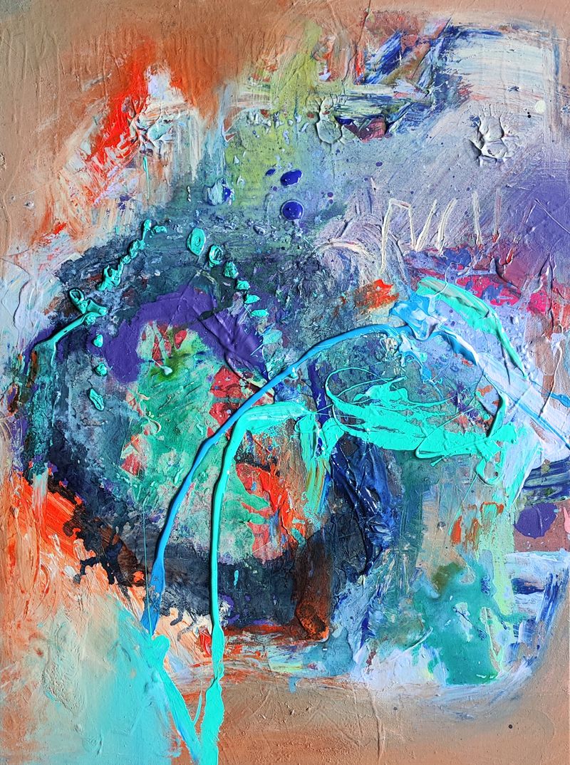 Iceland moss, Dominika Brynzej — Plátno, 58 × 78 cm