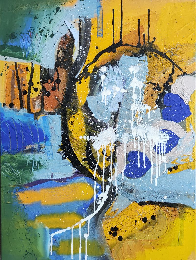 Rainy-day Adventures (Rainy-Day Adventures), Dominika Brynzej — Canvas, 58 × 78 cm