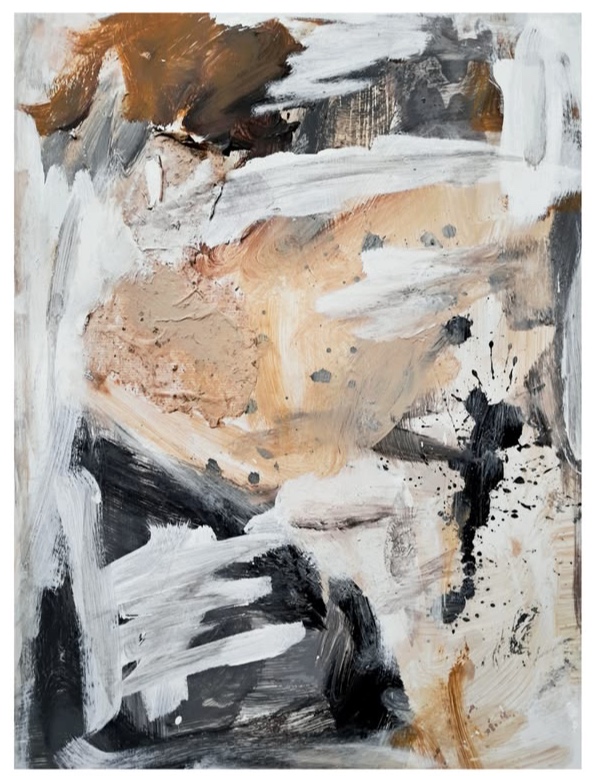 No. 62, Don Mirakl — Acrylic, Abstract, Paper — 50 × 65 cm