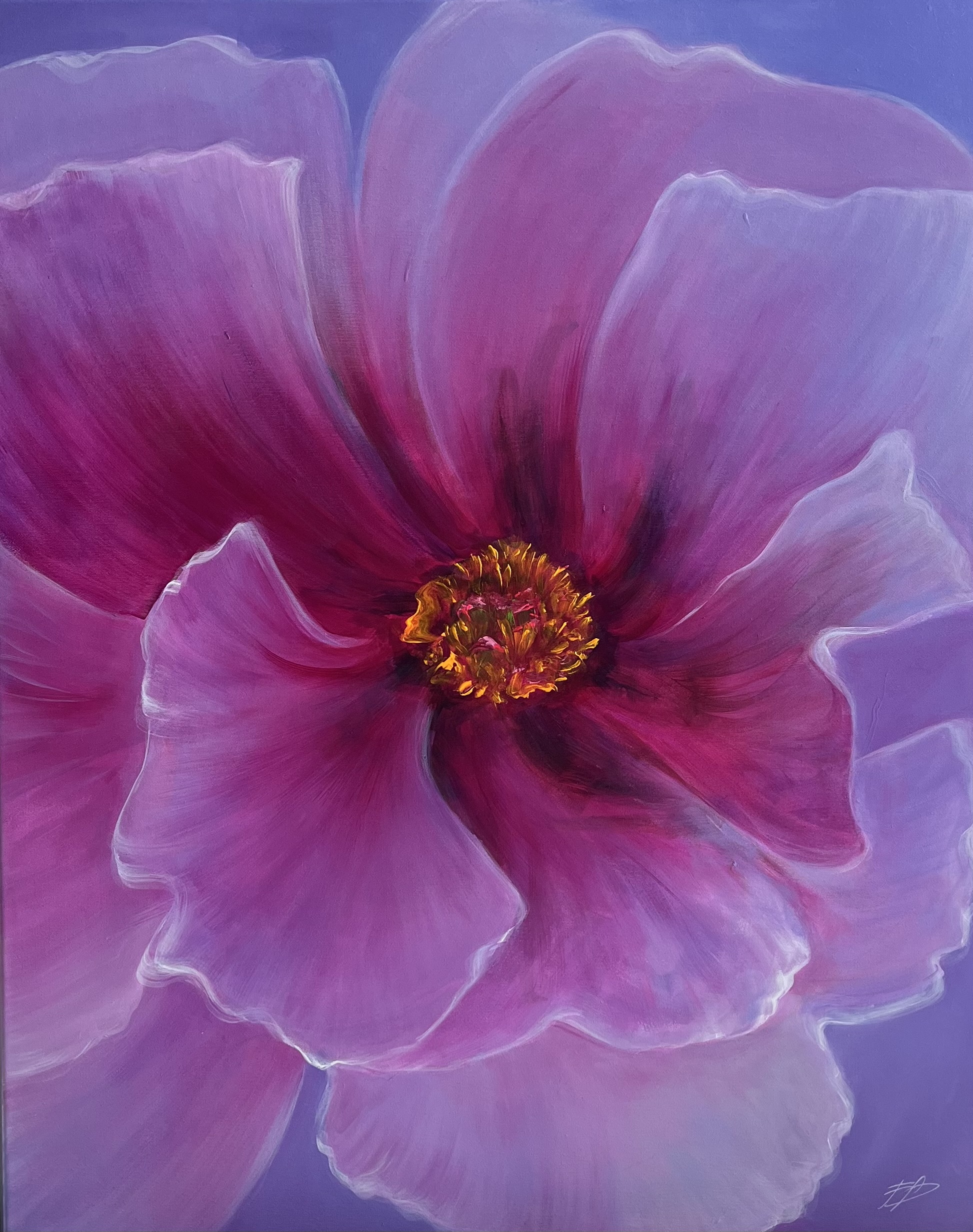 Femininity, Edita Fields — Acrylic, Abstract, Canvas — 80 × 100 cm