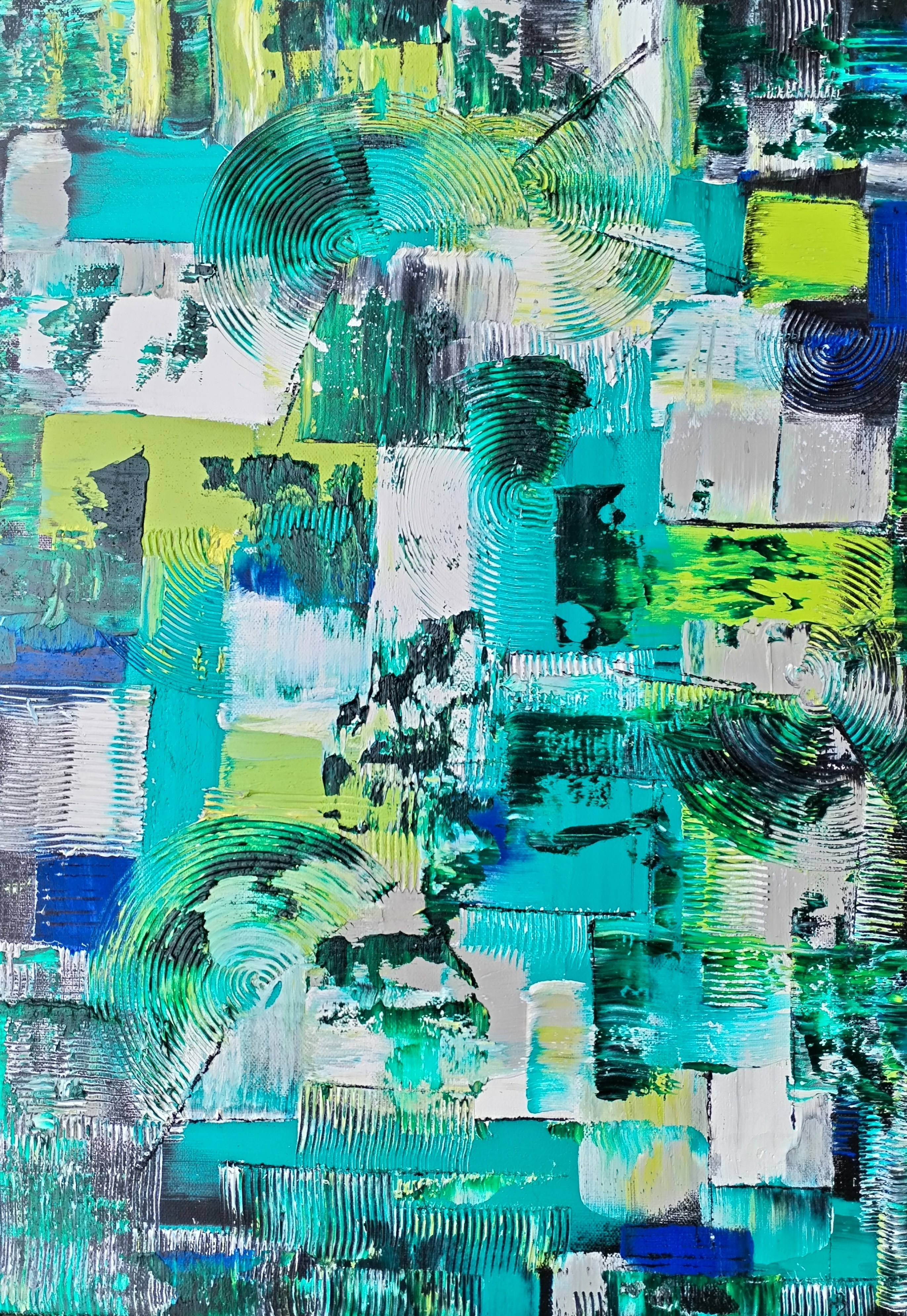 Volnost, Hana Baláková — Oil Painting, Abstract, Canvas — 70 × 50 cm