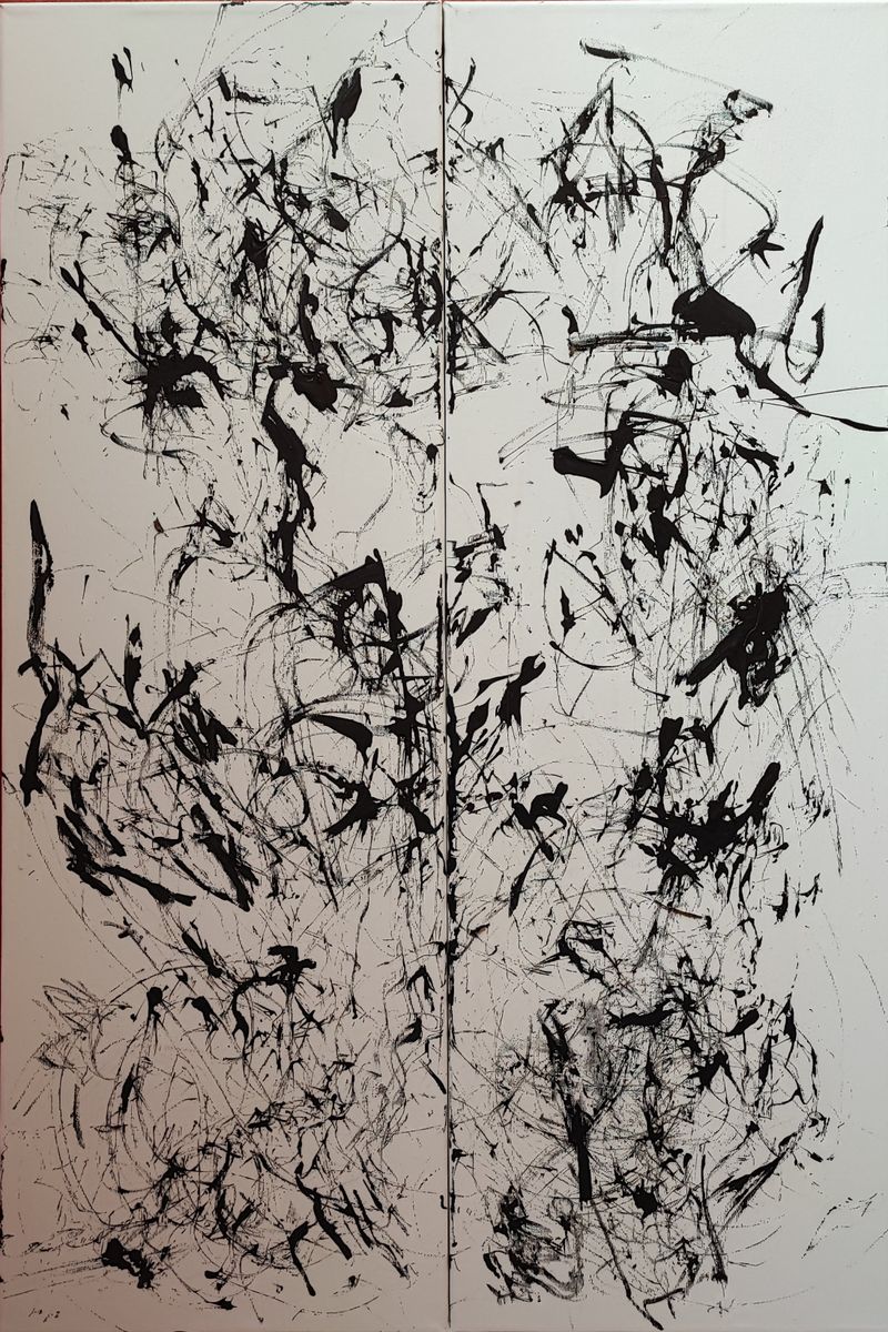 Růst, Ilona Veselá Jančiová — Plátno, 60 × 90 cm