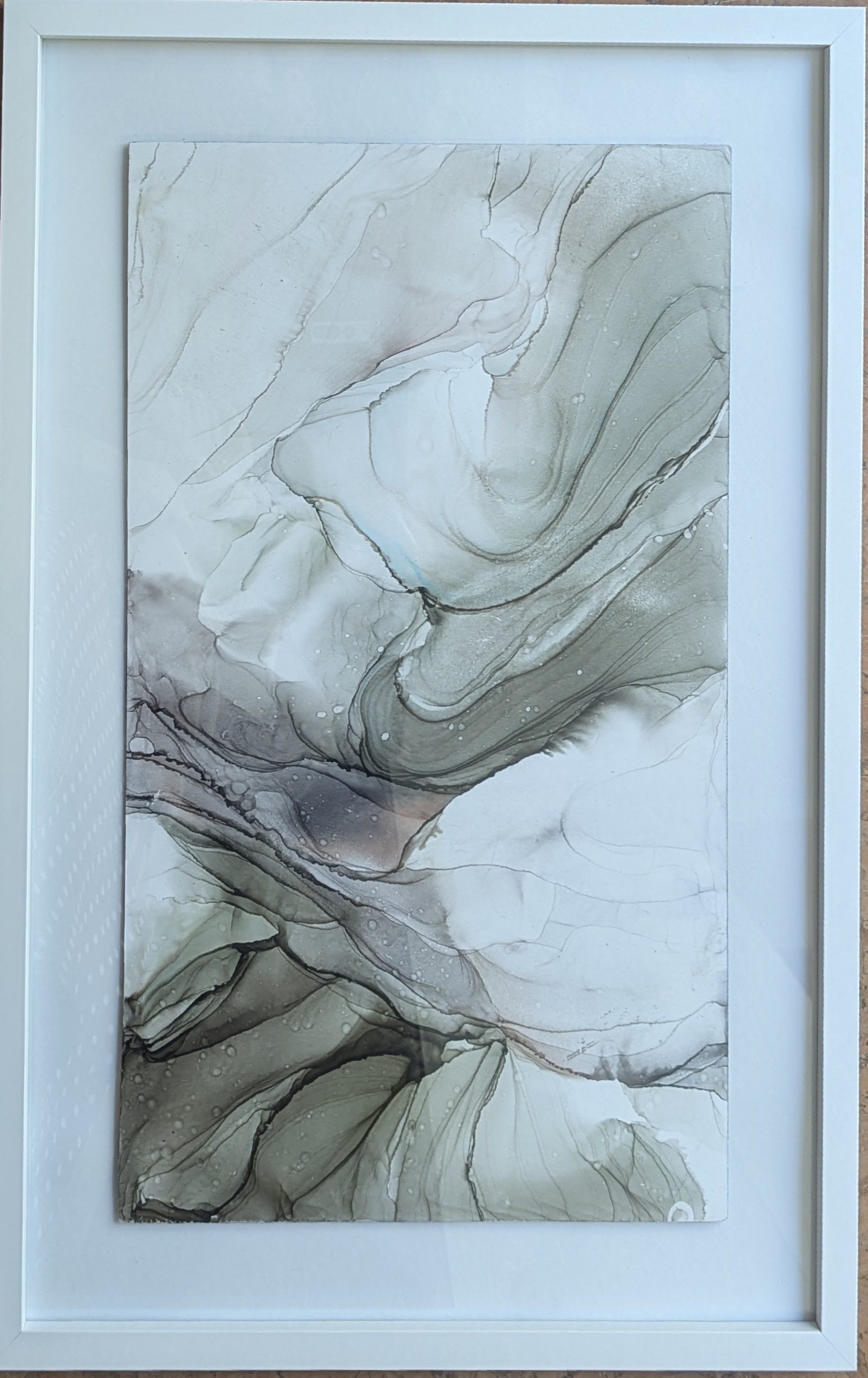 Quiet Fracture, Irina Zamostinciuc — Mixed Media, Abstract, Paper — 30 × 50 cm