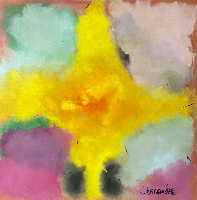 Zlatý kříž 236, Jan Kameníček — Plátno, 80 × 80 cm