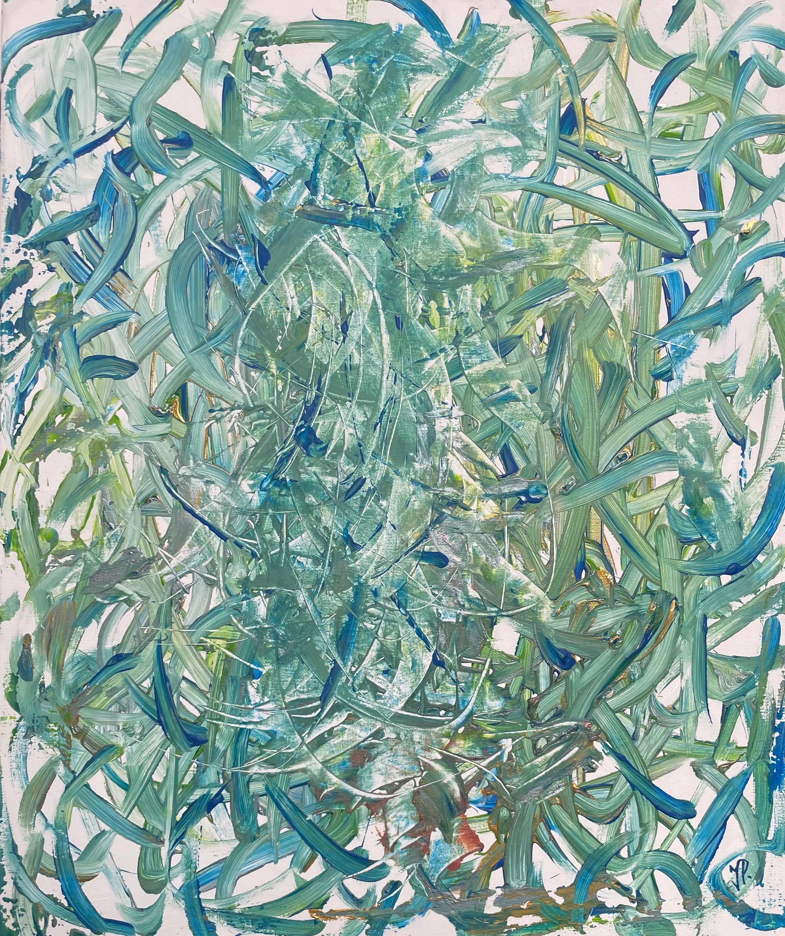 Puls života, Jana Pixa — Acrylic, Abstract, Canvas — 50 × 60 cm