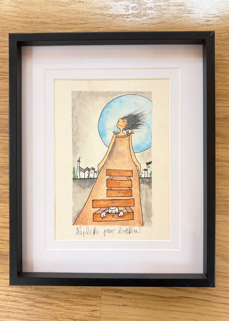 Šuplík pro kočku (Macskás fiók), Jarmila Sítníková — Papír, 15 × 21 cm