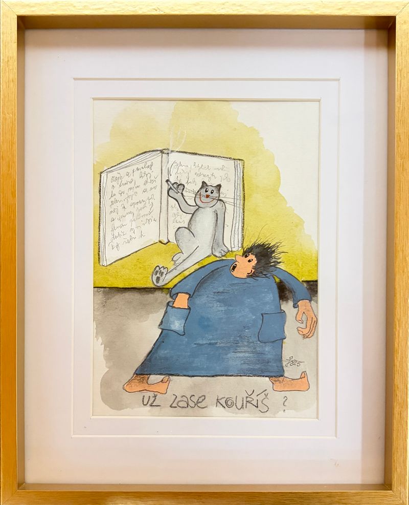 Už zase kouříš? (¿Ya has vuelto a fumar?), Jarmila Sítníková — Papel, 14 × 21 cm