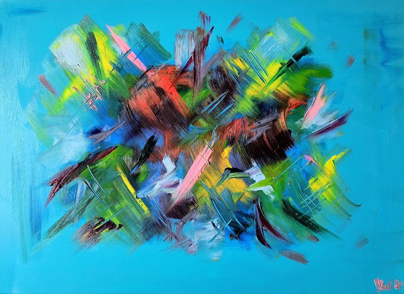 Pulz života (O pulso da vida), Jaroslav Velčovský — Canvas, 70 × 50 cm