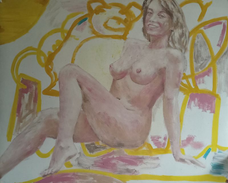 Žena 16, Josef Čermák — syntetická tkanina, 180 × 150 cm