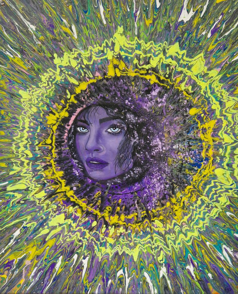 Začarovaný kruh, Kara Melová — Plátno, 60 × 80 cm