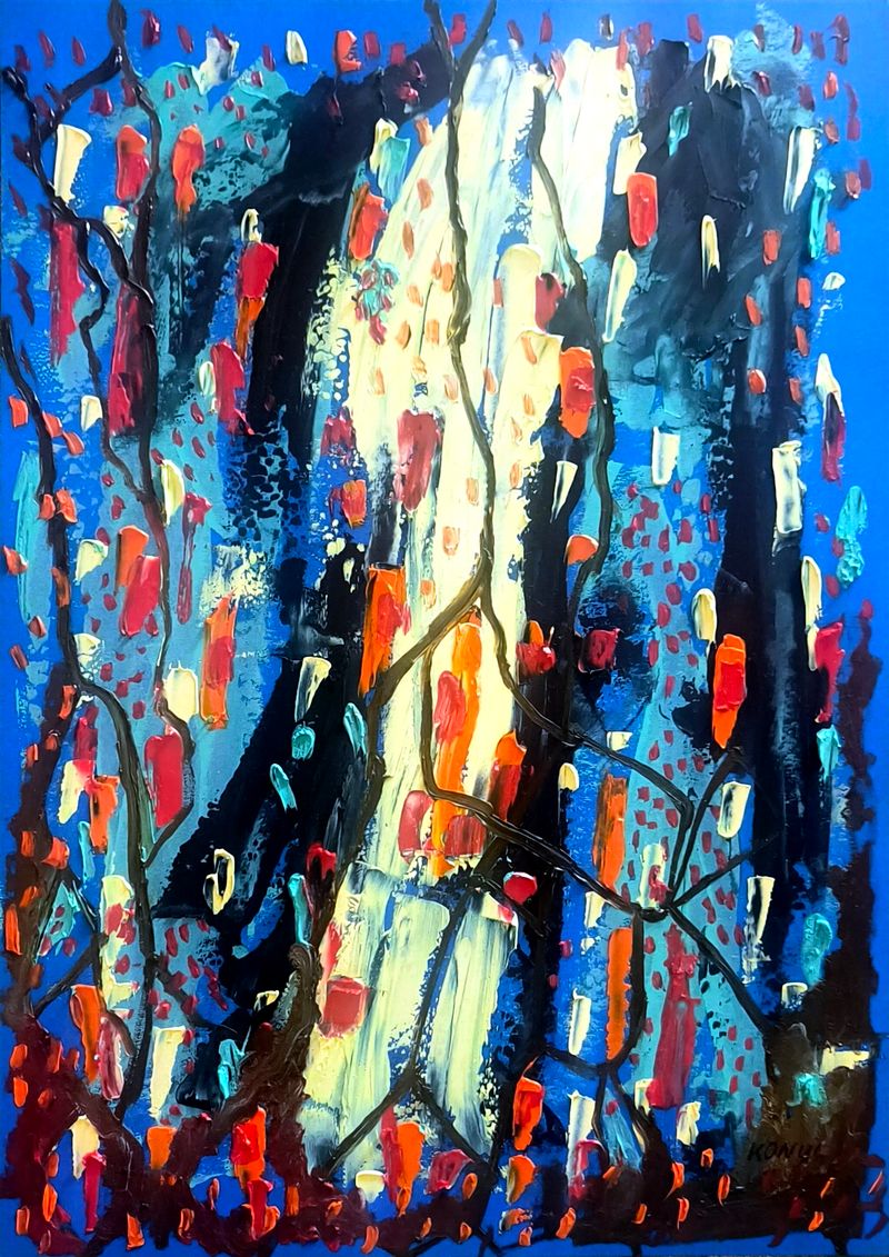 Autumn Impulse, Konul Khalilova — Paper, 24 × 34 cm