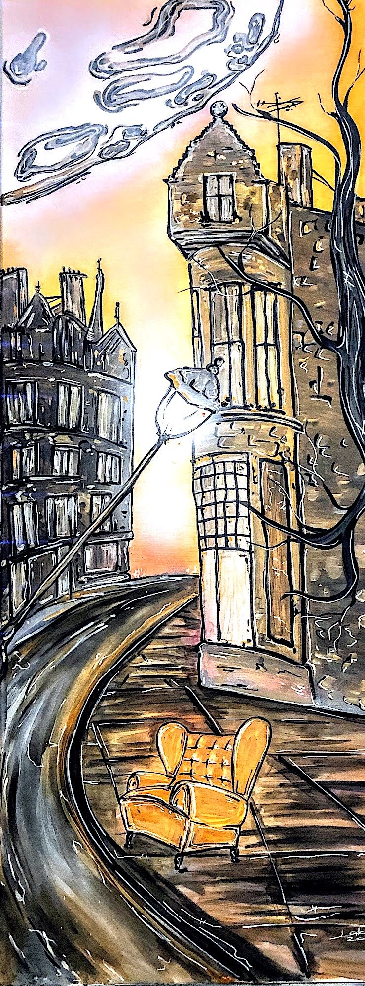 NOBODY KNOWS, Labe — Canvas, 50 × 130 cm