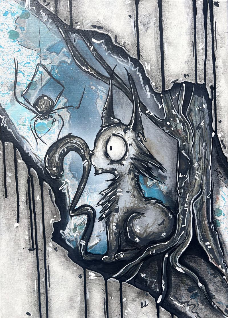 STRANGE COMPANIONS (COMPAÑEROS EXTRAÑOS), Labe — Lienzo, 50 × 70 cm