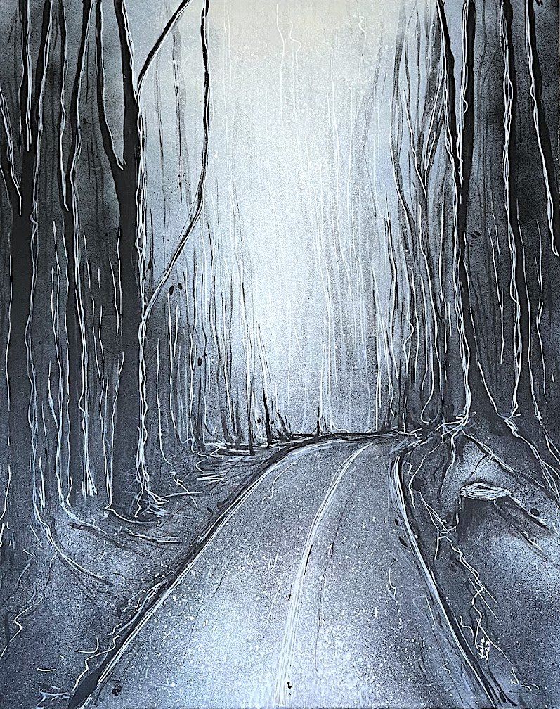 TAJEMNÝ LES (THE MYSTERIOUS FOREST), Labe — Canvas, 80 × 100 cm