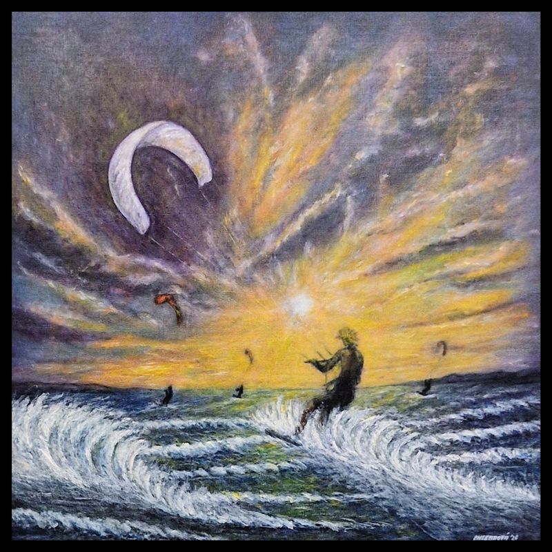 HANGTIME, Ladislava Chlebdová — Plátno, 100 × 100 cm