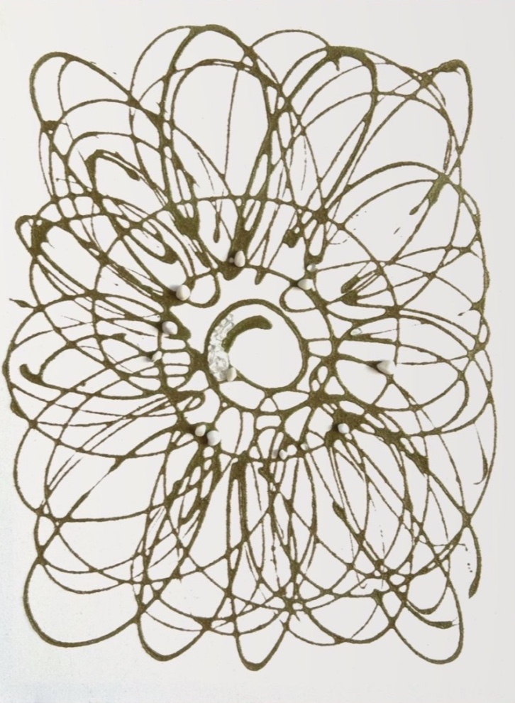 Kytice, Lenka Angelika Tichá — Mixed Media, Abstract, Canvas — 50 × 70 cm