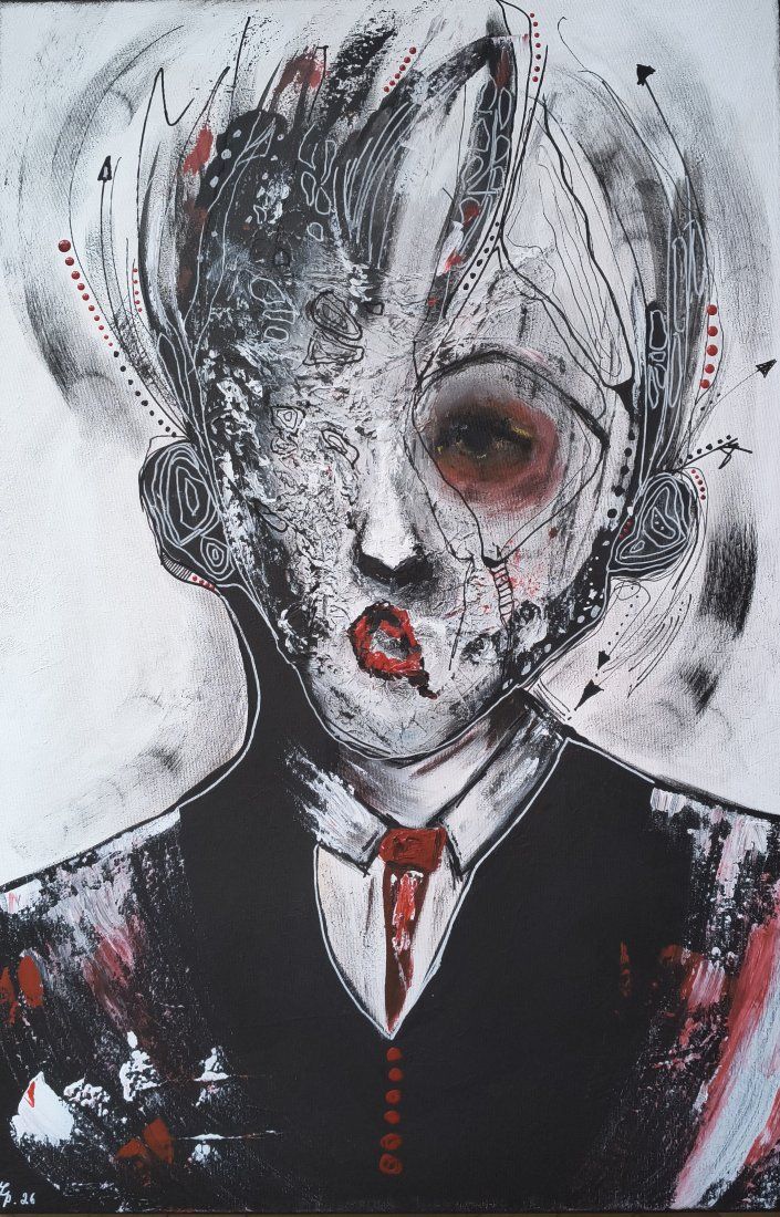 Metamorfóza (Metamorphosis), Libuše Ptáčková — Canvas, 60 × 90 cm