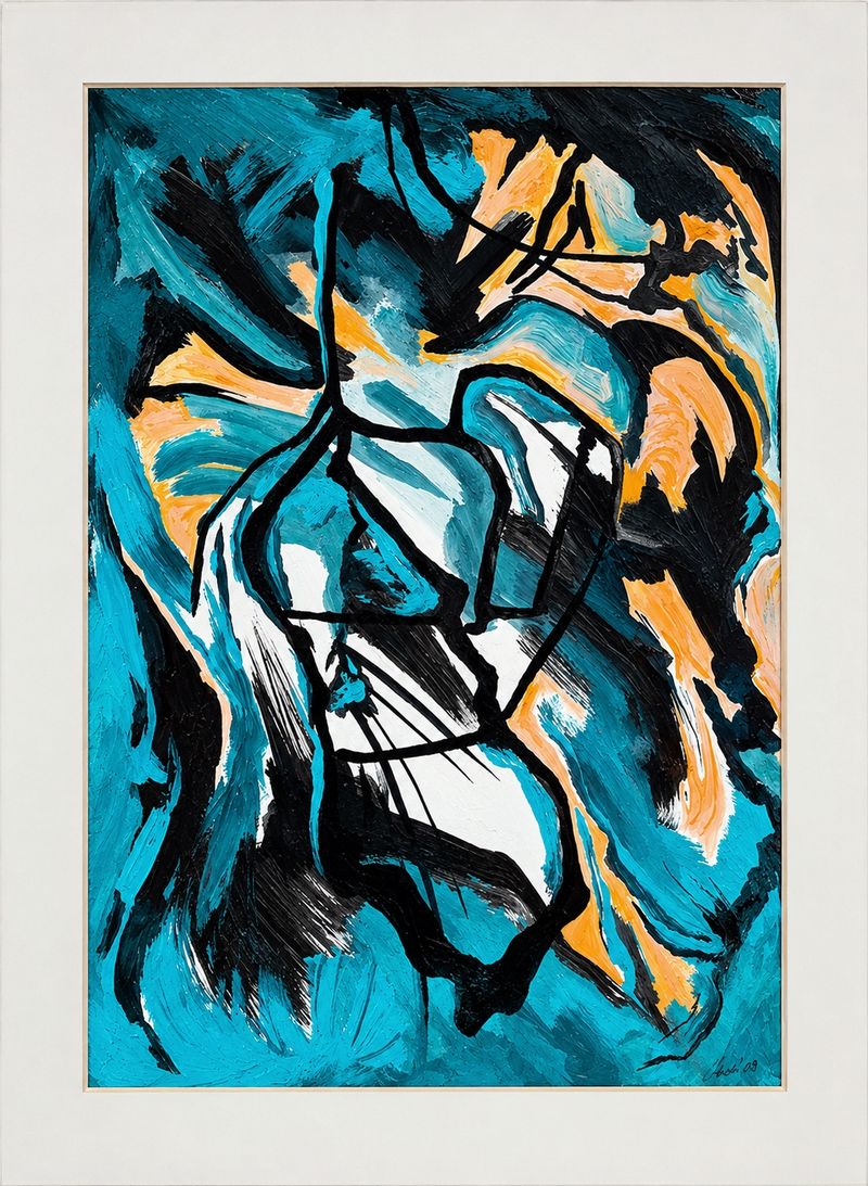 Ťažké bremeno, Ľudovít Ševčík — Papír, 30 × 40 cm
