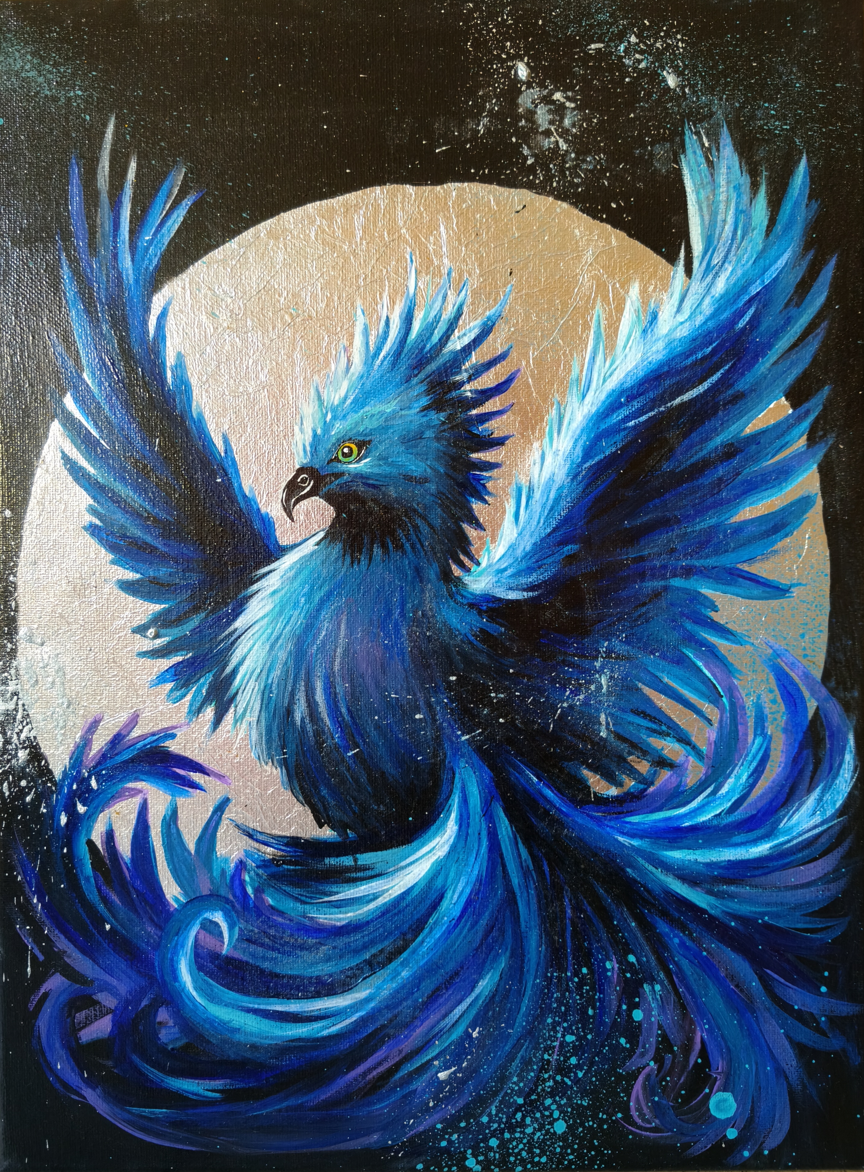 Eternal, Marcela Macková — Acrylic, Symbolism, Canvas — 30 × 40 cm