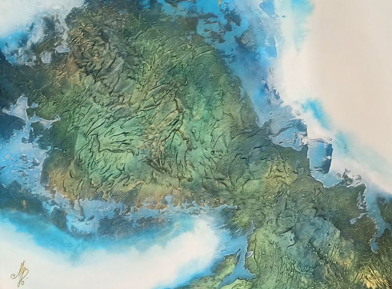 Nadhled (Perspectiva general), Marcella Beltrami — Lienzo, 80 × 60 cm