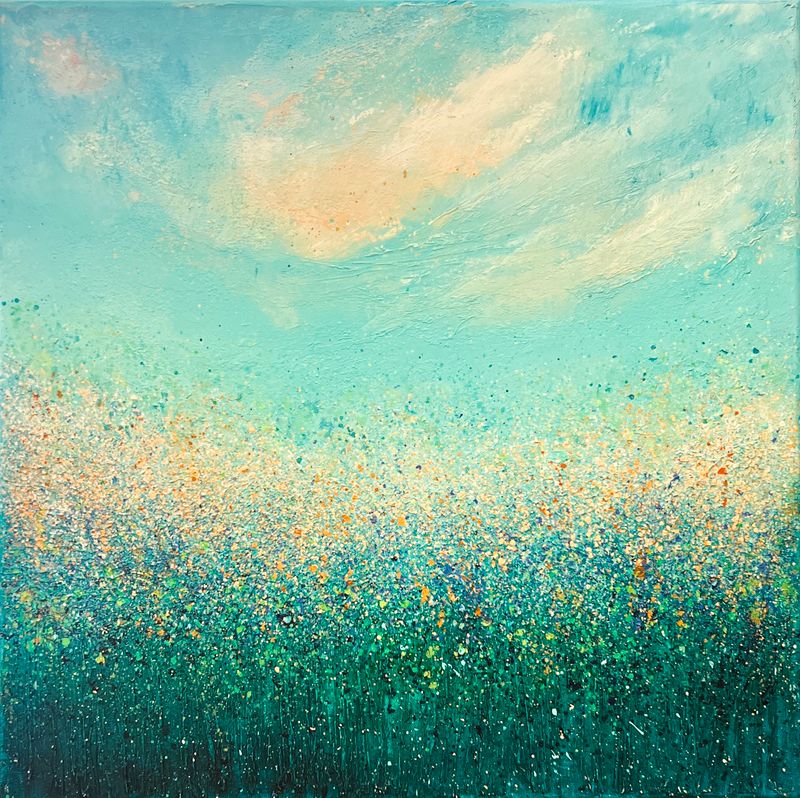 Tam, kde tančí víly (Ahol a tündérek táncolnak), Markéta Konrád — Vászon, 50 × 50 cm