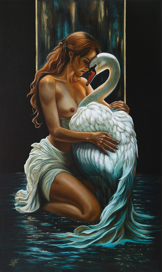 Návrat světla, Martin Ševčík — Oil Painting, Figurative, Canvas — 60 × 100 cm