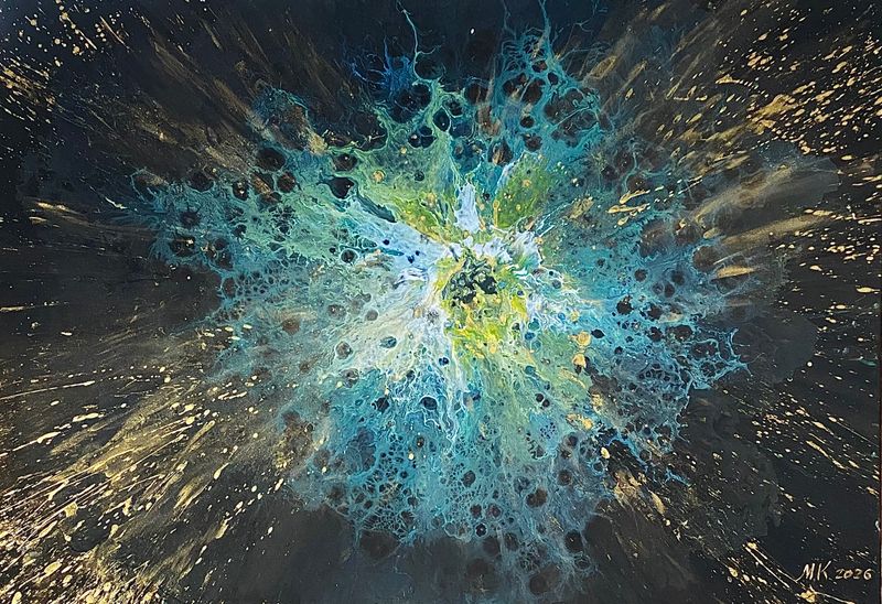 Breaking Pressure (Aliviar a pressão), Maryna Kuriščáková — Canvas, 100 × 70 cm