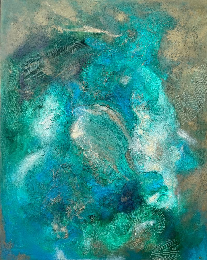 Hledej (Search), Michala Jirousková — Canvas, 80 × 100 cm
