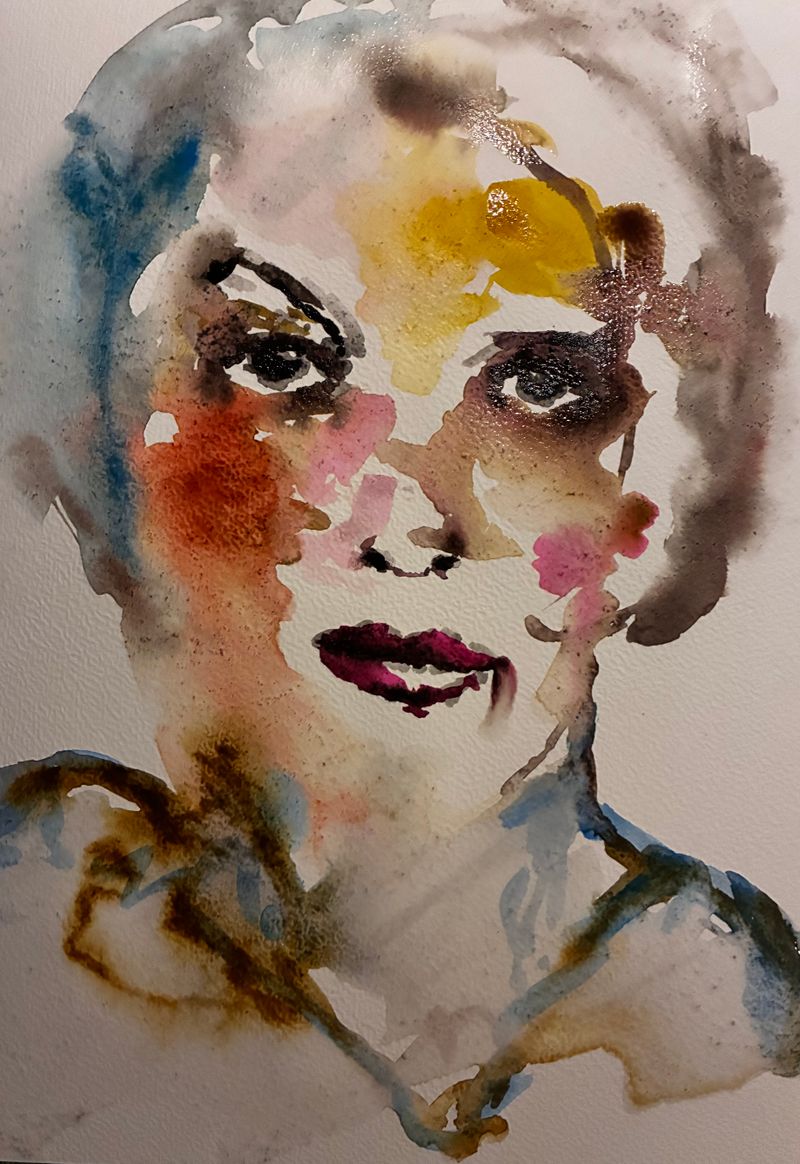 Lady Actor, Miri — Papír, 21 × 29 cm