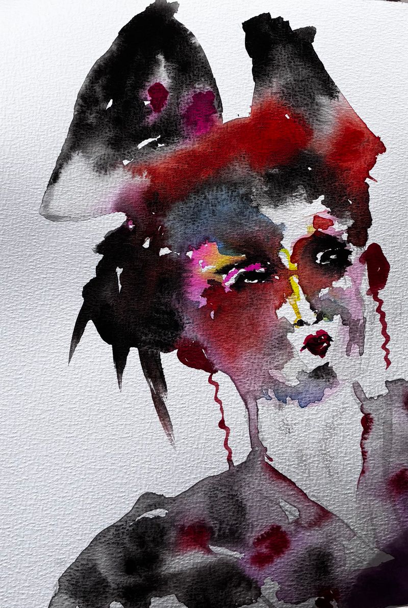 Madam Butterfly (Madame Butterfly), Miri — Papel, 21 × 30 cm