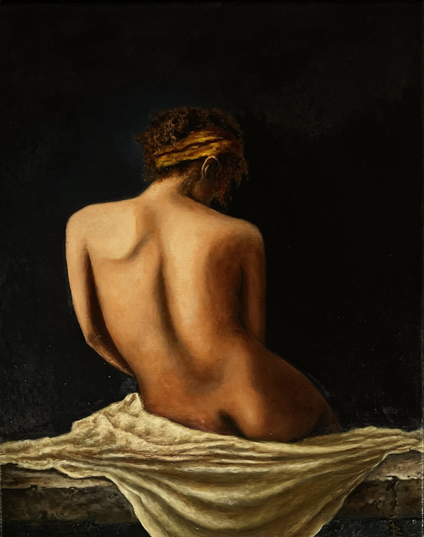 Hruška, Oleg Baulin — Olajfestmény, Egyéb stílus, Vászon — 40 × 50 cm
