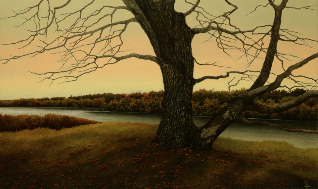 Roční období. Podzim., Oleg Baulin — Olajfestmény, Impresszionizmus, Vászon — 100 × 60 cm
