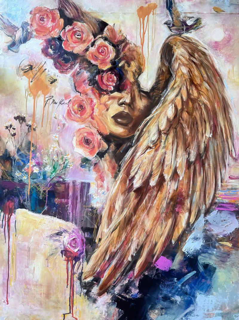 Anděl (Angyal), Petra Dadikova — Vászon, 90 × 120 cm