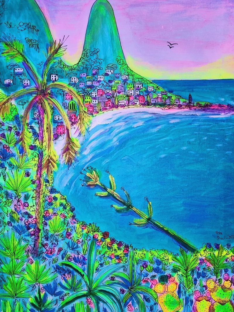 Bahia, Petra Ondrackova — Plátno, 30 × 40 cm