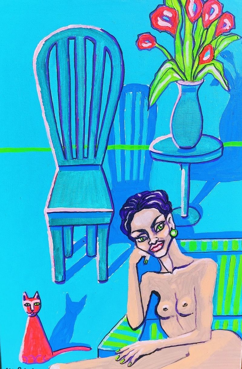 I'm blue (Estoy triste), Petra Ondrackova — Lienzo, 40 × 60 cm