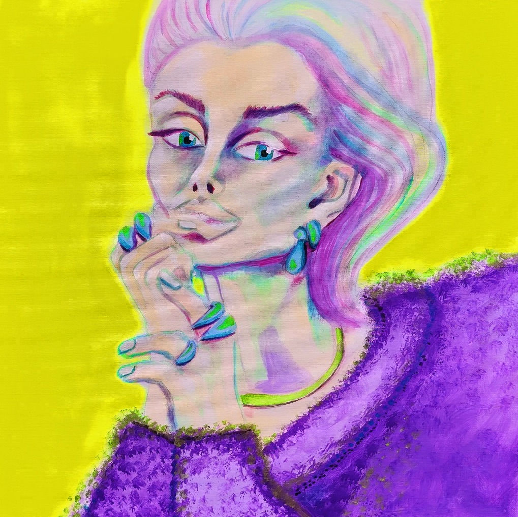 Sciura, Petra Ondrackova — Акрил, Экспрессионизм, Холст — 50 × 50 cm