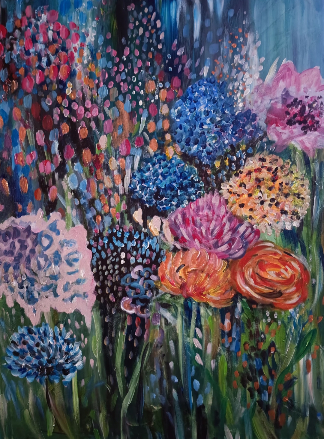 Tam, kde světlo kvete, Renata Janoušková  — Akryl, Expresionismus, Plátno — 60 × 80 cm