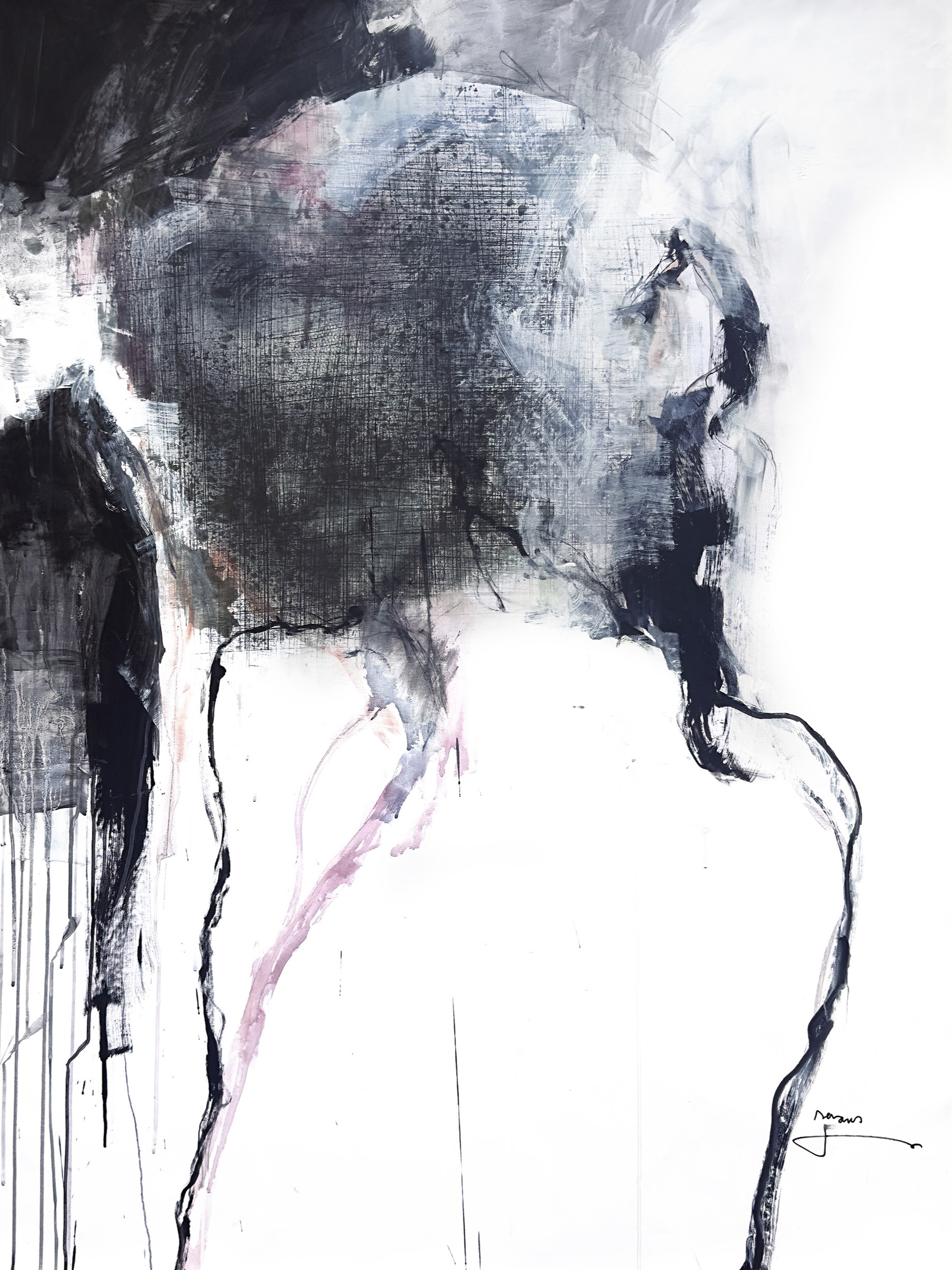 THE ROOM INSIDE, Robert Jaso — Mixed Media, Figurative, Canvas — 100 × 135 cm