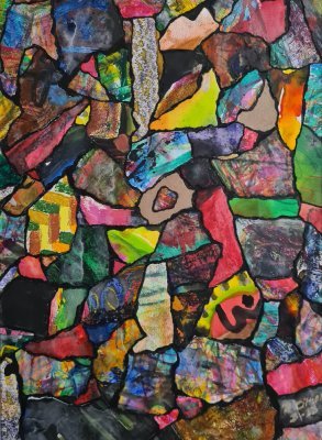 Zora, Roman Citron — Acrylic, Expressionism, Wood — 40 × 50 cm