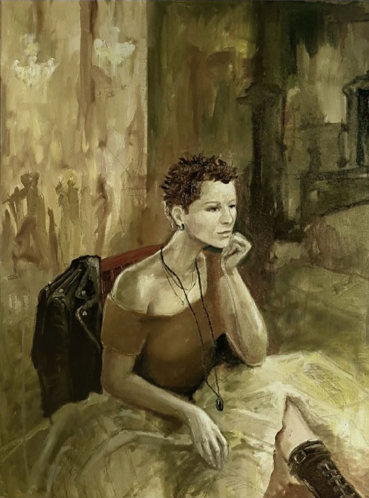 DNES NETANČÍM, Rosana de Montfort — Plátno, 60 × 80 cm