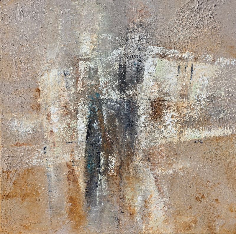 Vrstvy (Layers), Silvie Kořistková — Canvas, 100 × 100 cm