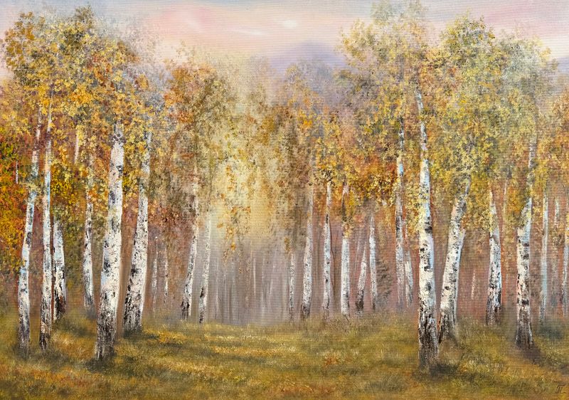 Podzimní sen, Tanja Frost — Plátno, 100 × 70 cm
