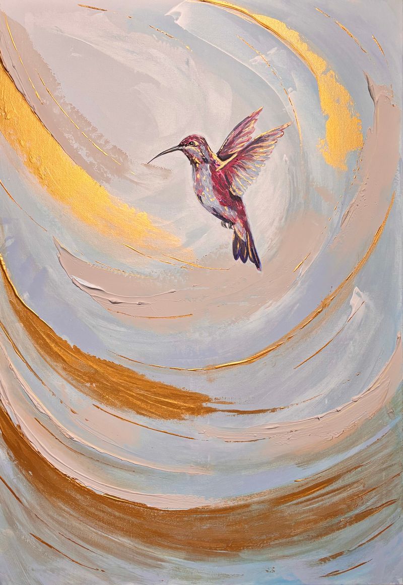 Tanec s větrem (Dancing with the Wind), Tereza Karásková — Canvas, 70 × 100 cm