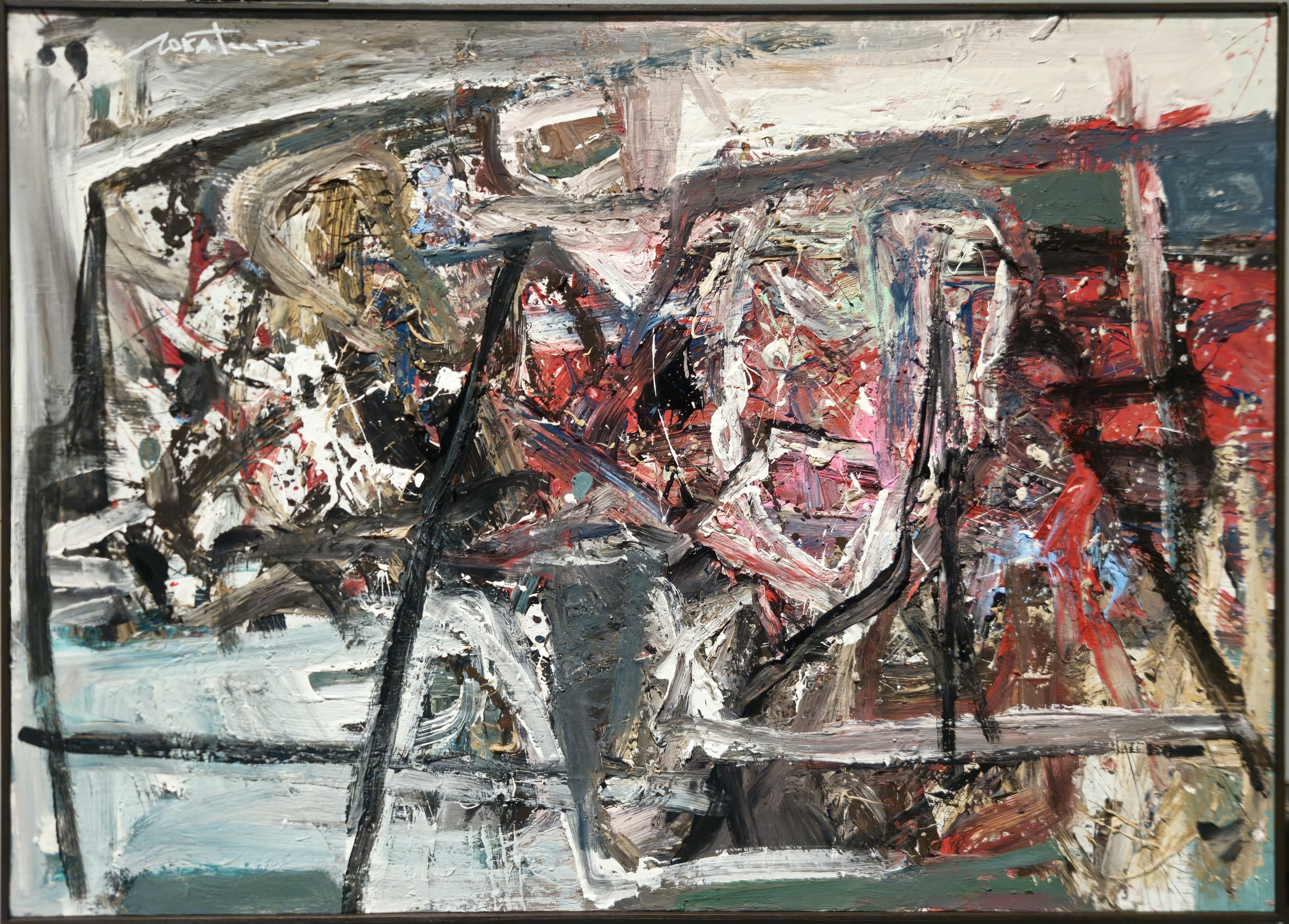 Bez názvu 144, Vasyl Lokatyr — Mixed Media, Chipboard / MDF — 70 × 50 cm