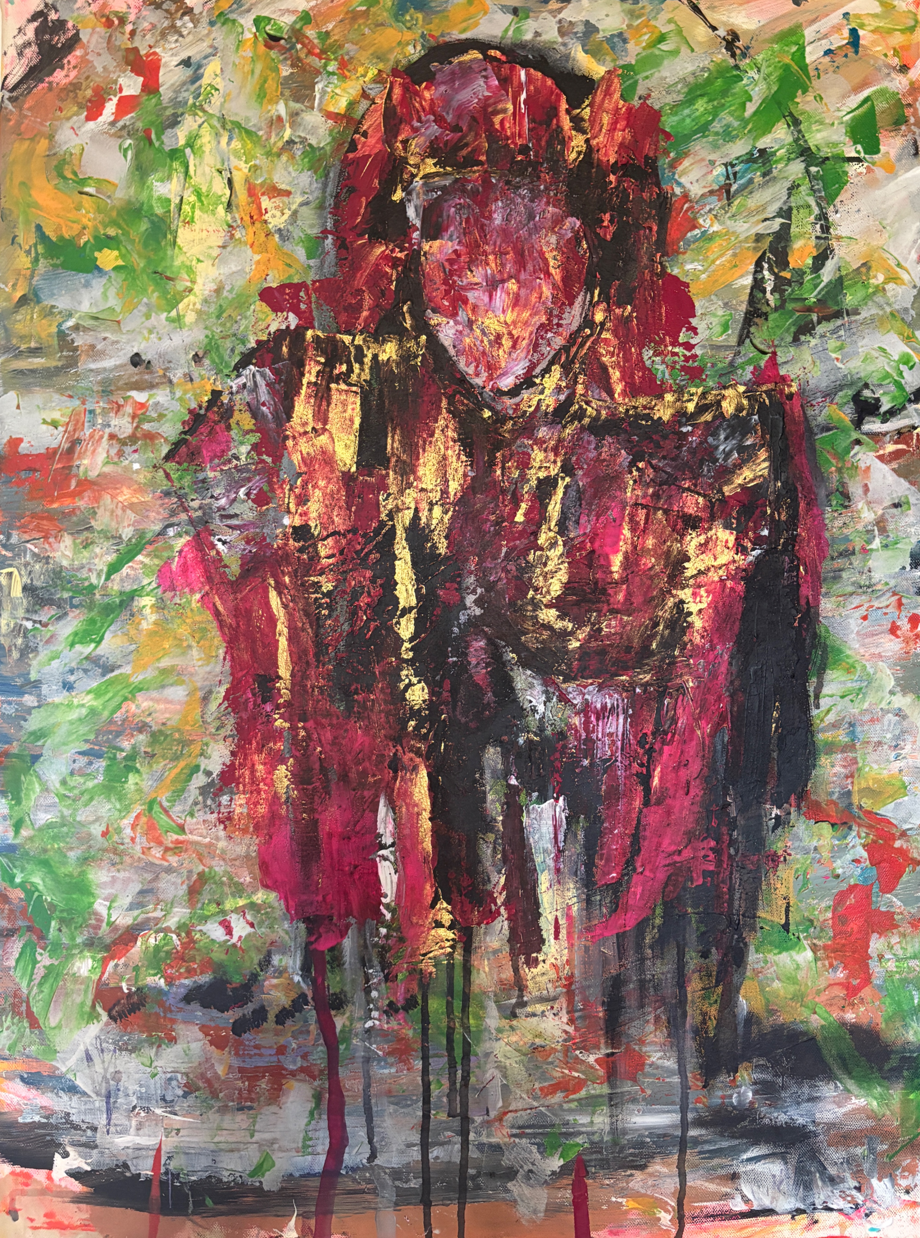 Touha, Viktorie Sykorova — Acrylic, Expressionism, Canvas — 50 × 100 cm