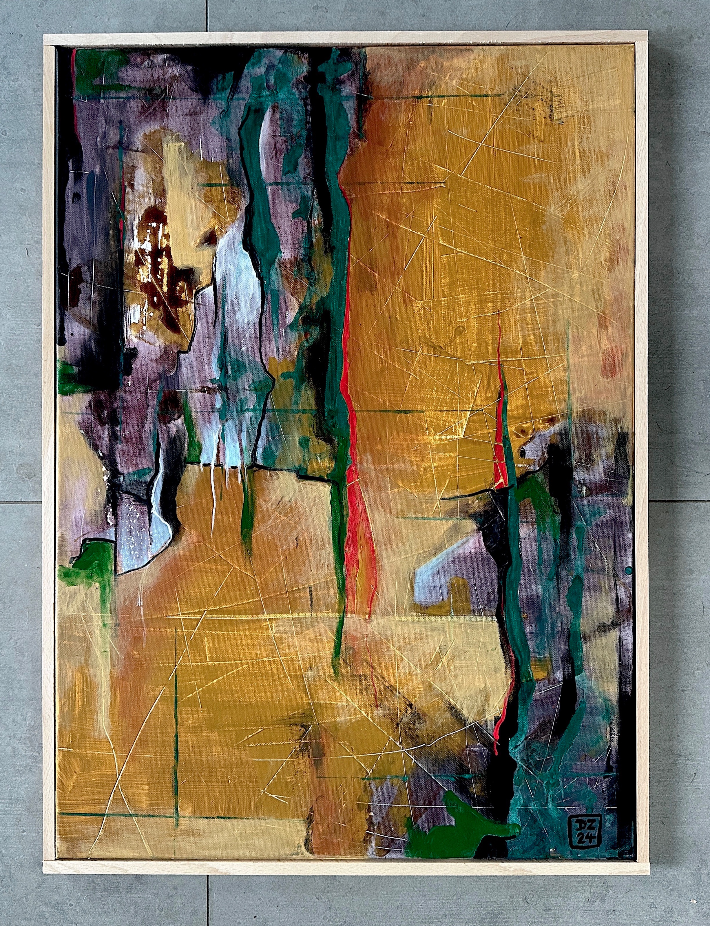 LÉTO ..., Zdeněk Duroň — Acrylic, Expressionism, Canvas — 50 × 70 cm