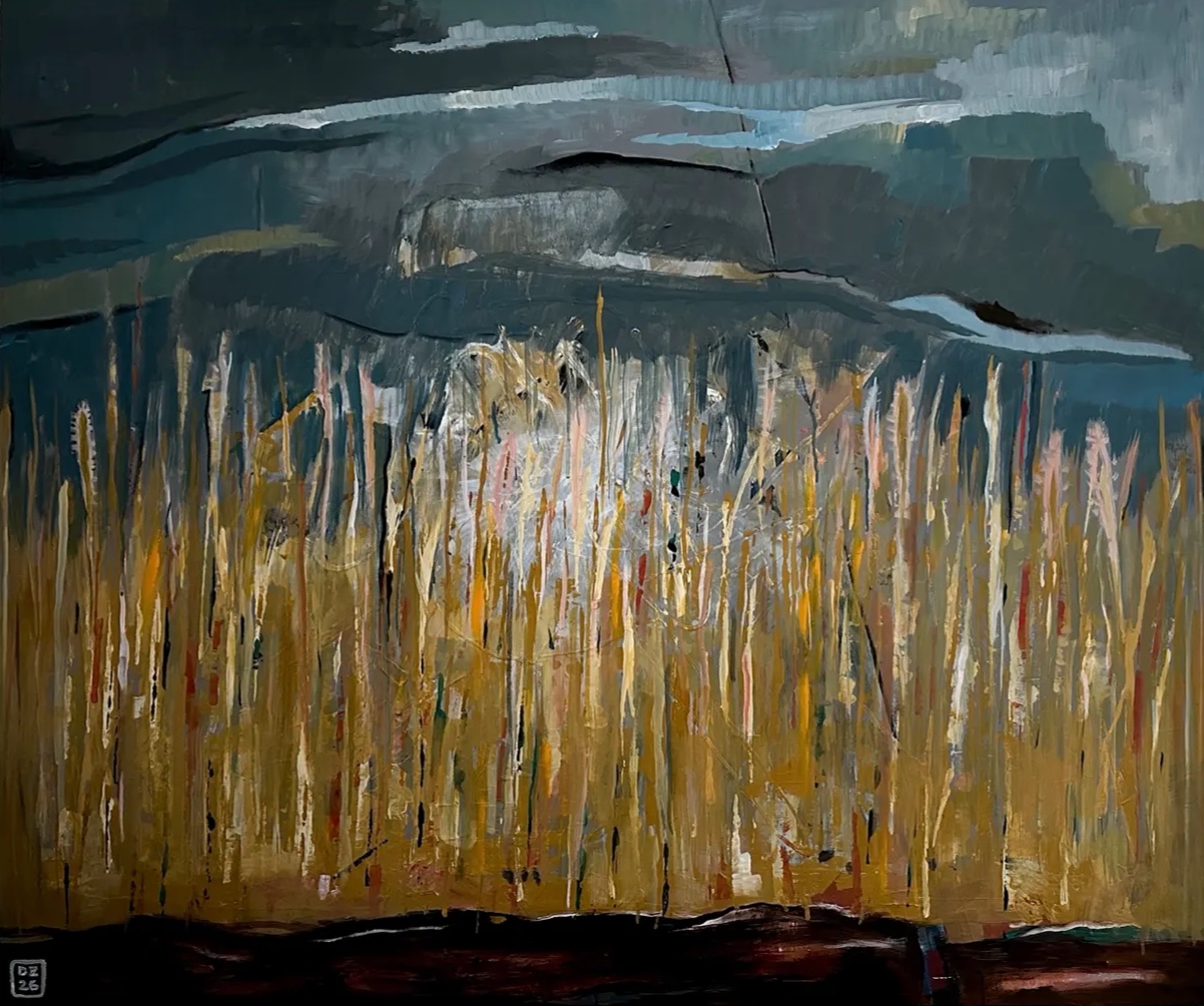 LÉTO X, Zdeněk Duroň — Acrylic, Expressionism, Canvas — 120 × 100 cm