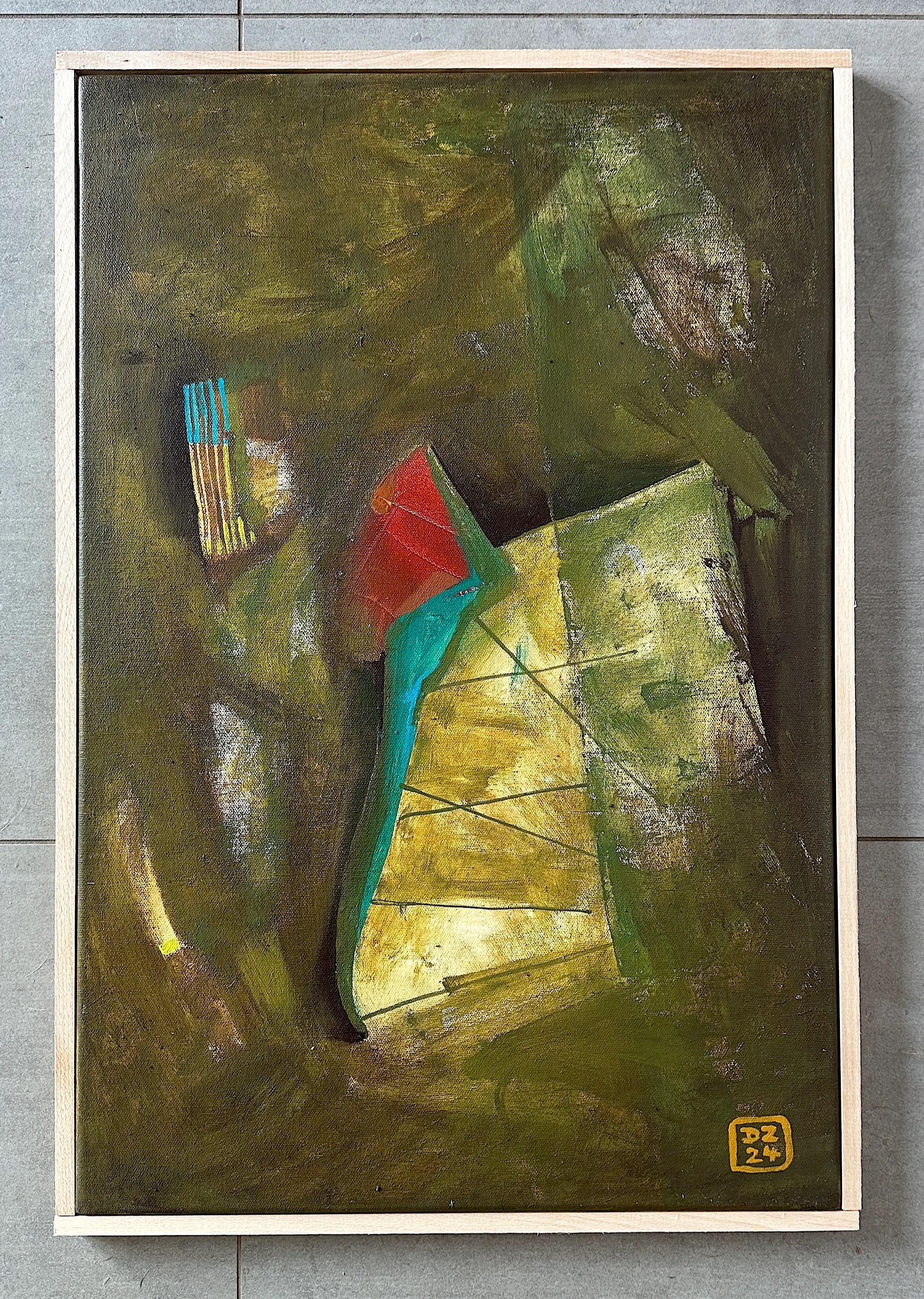 LOUKY, Zdeněk Duroň — Acrylic, Surrealism, Canvas — 40 × 60 cm